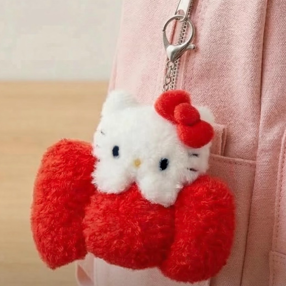 【首尔限定】Hello Kitty 红色蝴蝶结 Kitty 钥匙扣玩偶