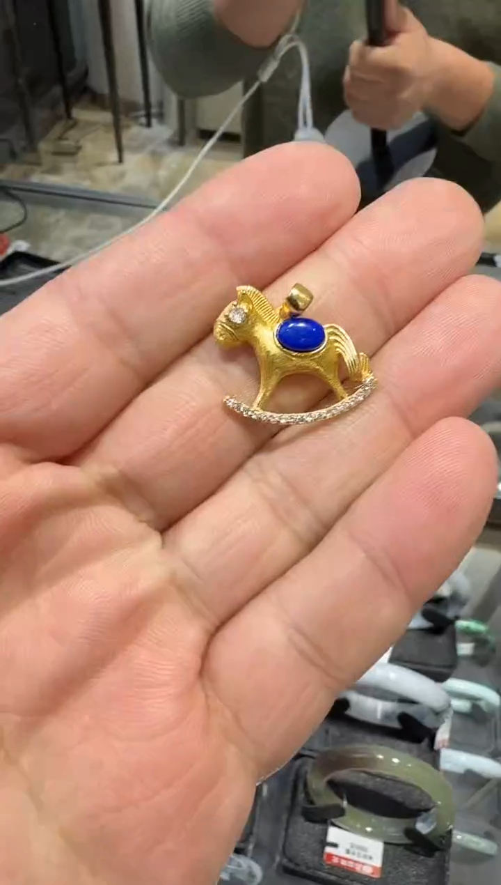 银S925镶嵌青金石颈饰多样性发一