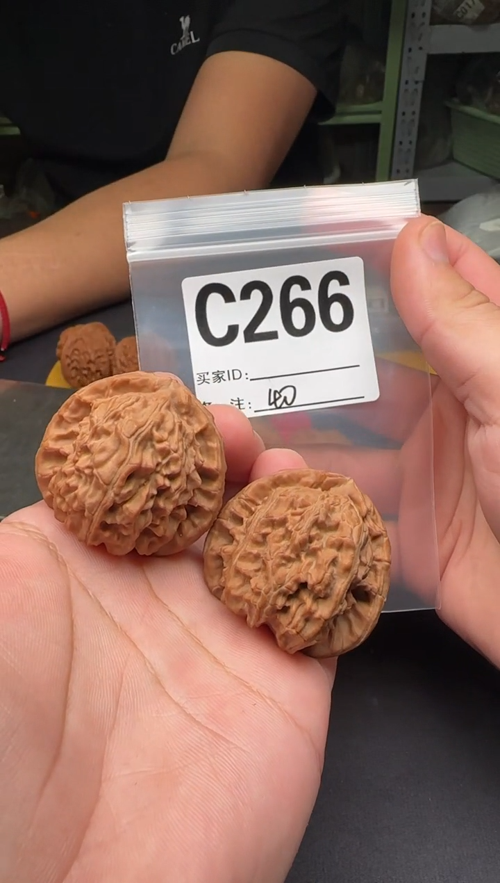 吊坠文玩核桃白狮子40-C266