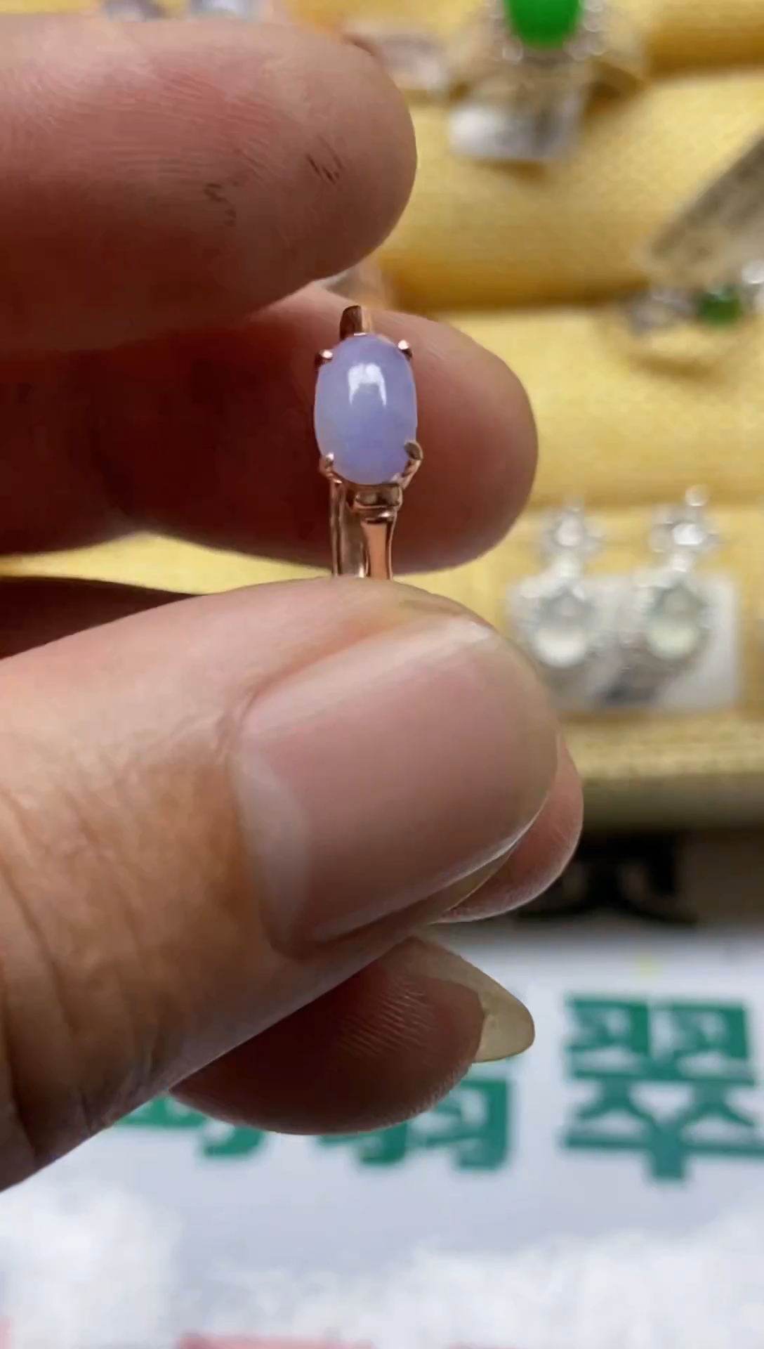 【闪购商品】翡翠戒指银S925镶嵌0000