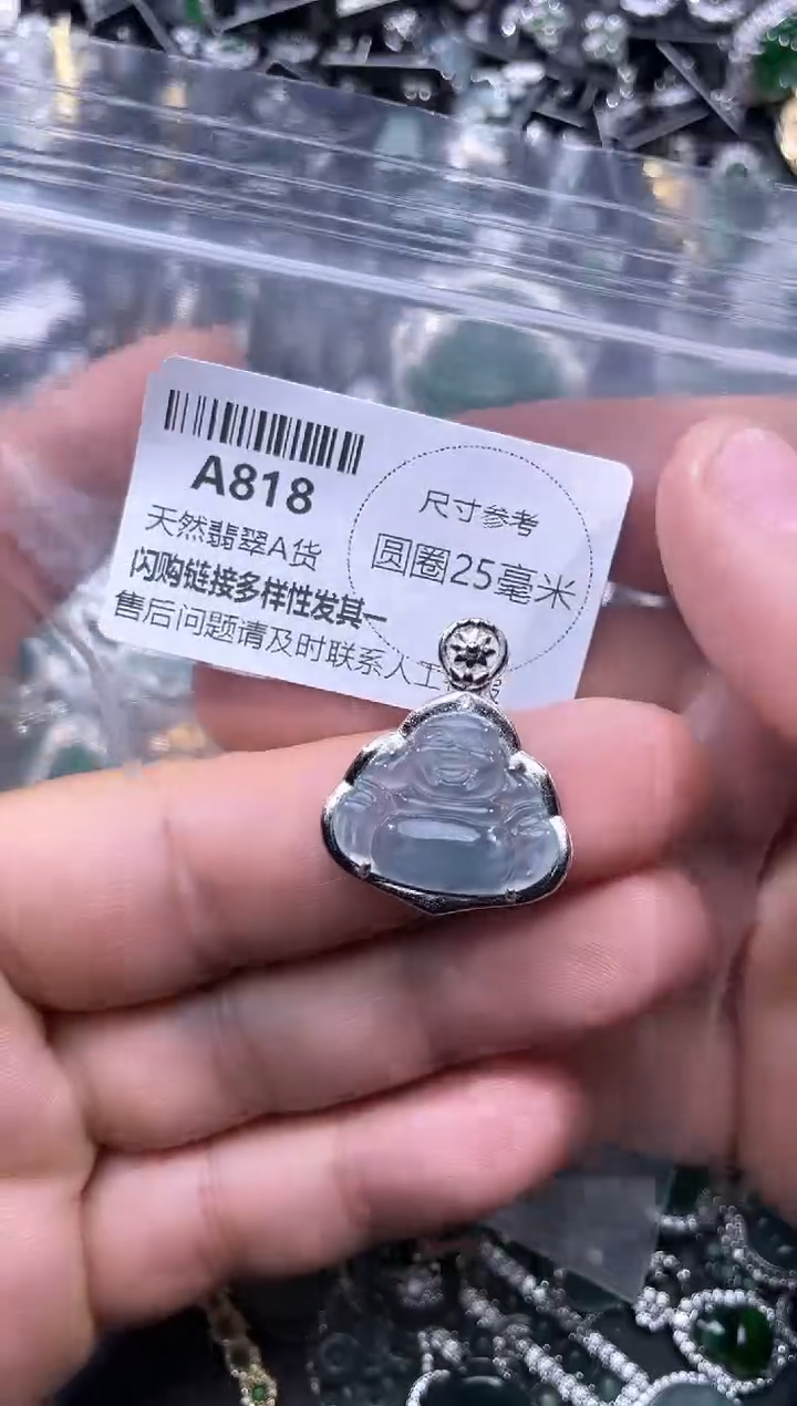 【闪购商品】翡翠颈饰未镶嵌A818吊坠