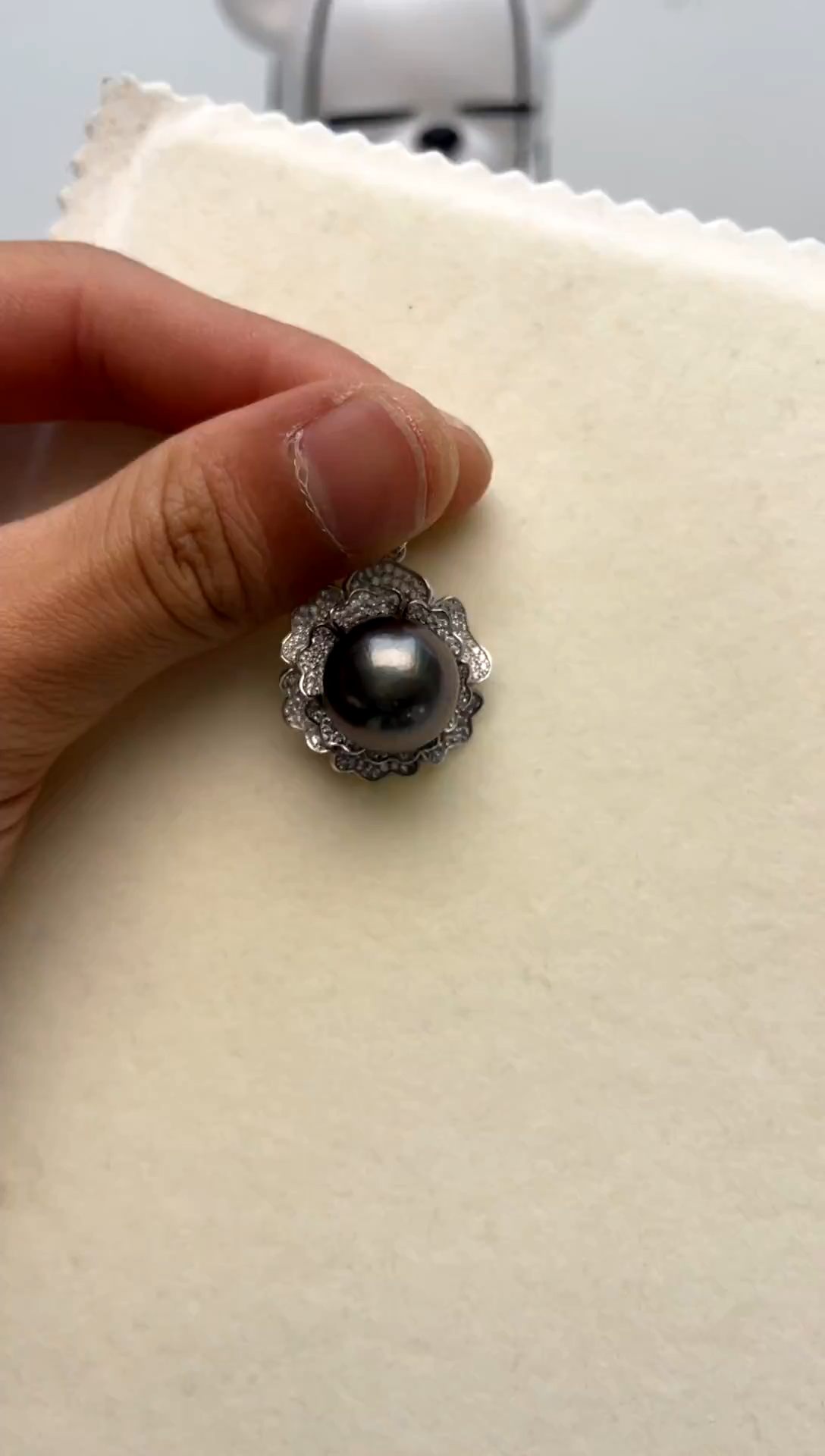 颈饰银S925镶嵌海水珍珠 