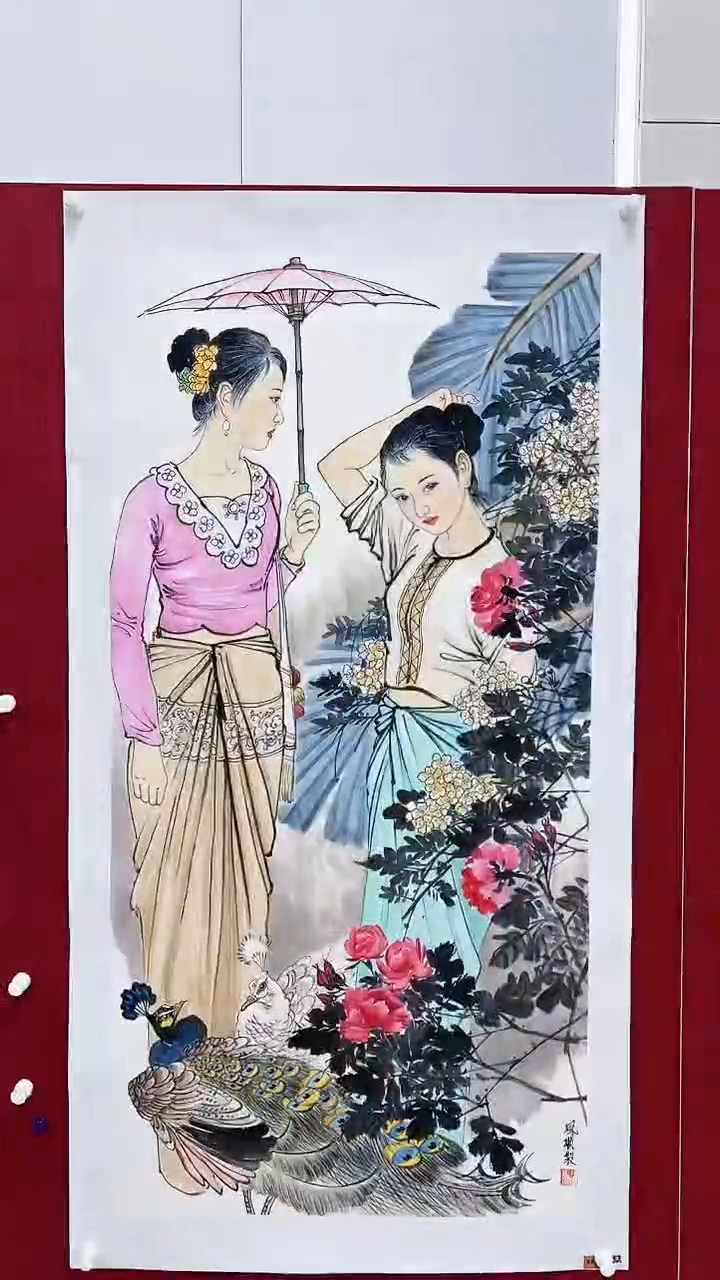 【闪购商品】绘画杨风顺绘画8平尺人物金奖紫袍作品