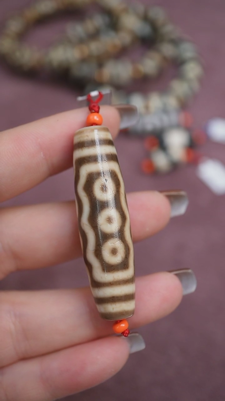 【闪购商品】玛瑙/玉髓颈饰未镶嵌蚀花玛瑙珠定制编绳