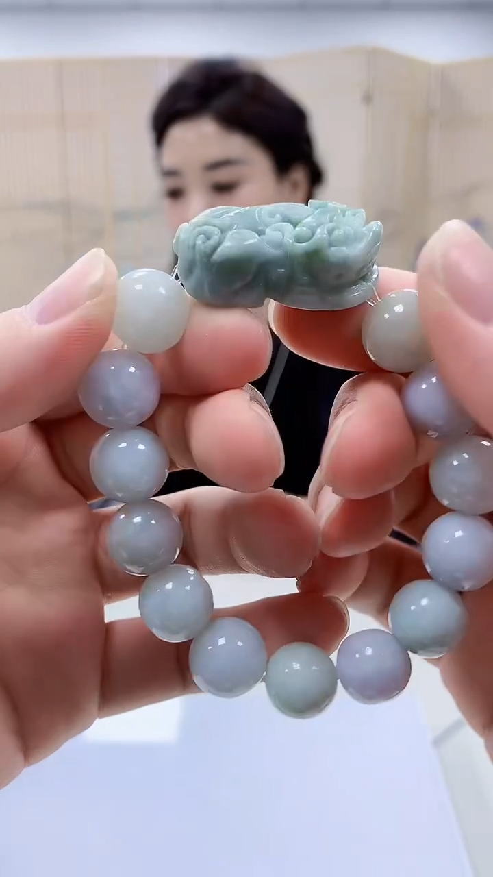 【闪购商品】翡翠颈饰未镶嵌4829bb-jj手串8