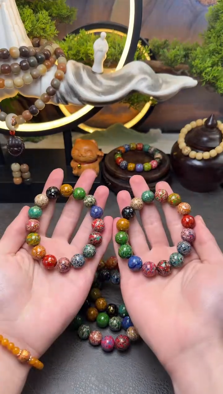 【闪购商品】大漆工艺品手串/手链大漆多宝圆珠1.2