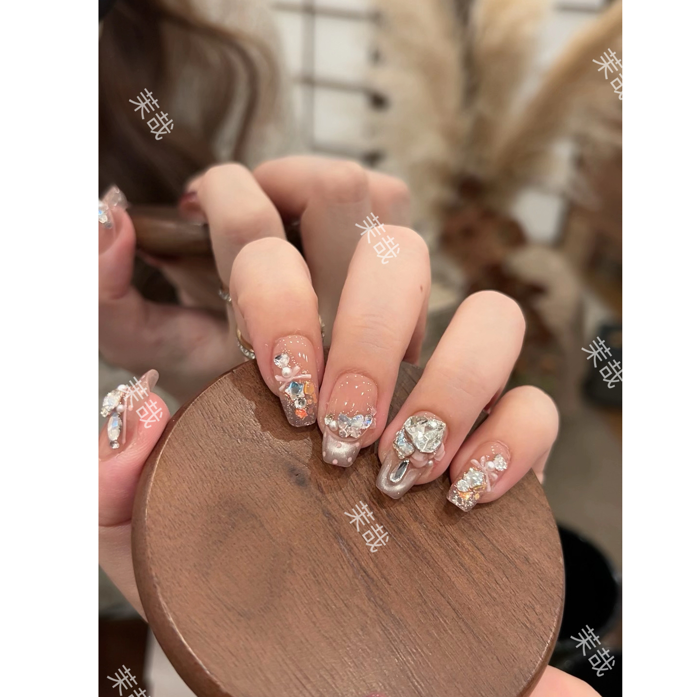 茉哉III【魔法少女】纯手工定制美甲拆卸穿戴甲A5151 