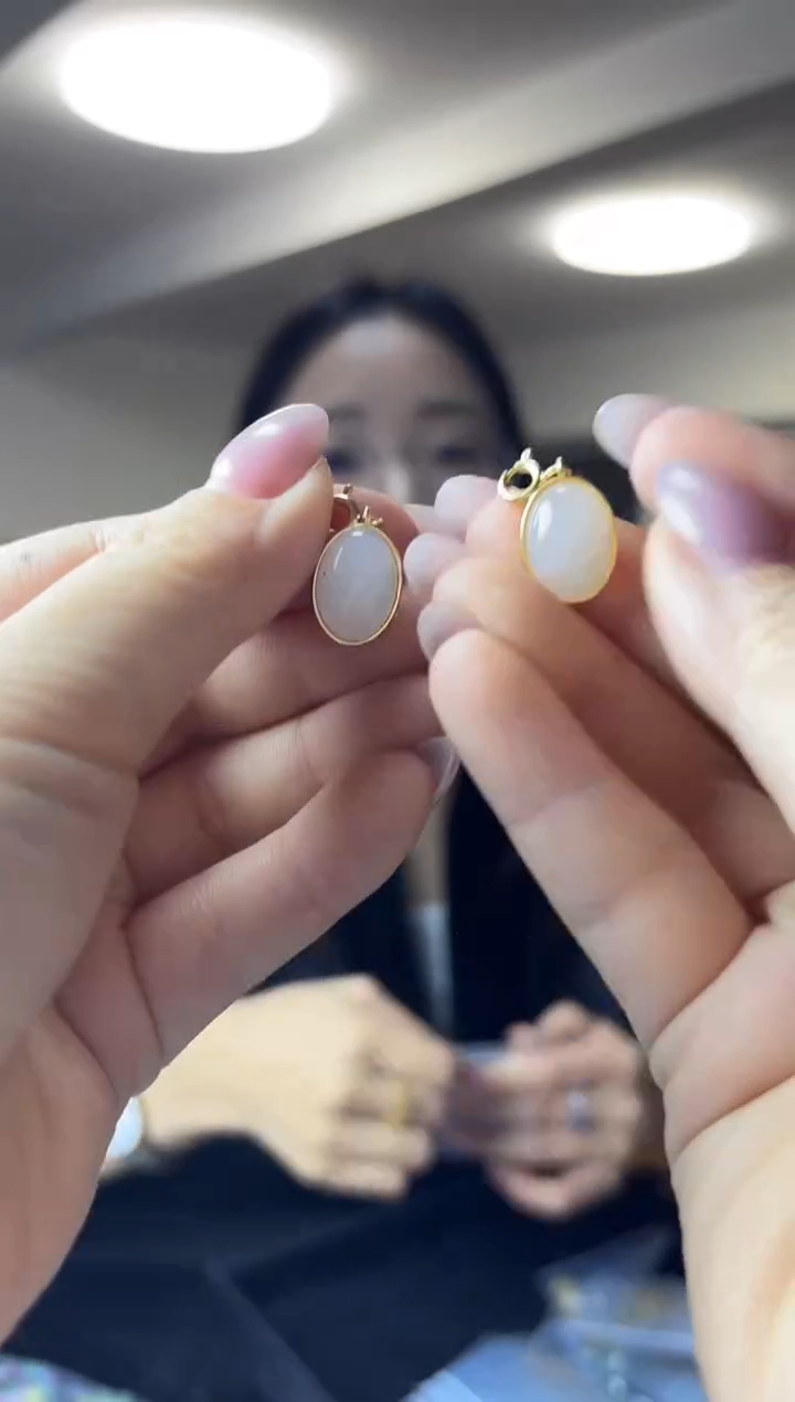 颈饰银S925镶嵌和田玉（多样性发一件）