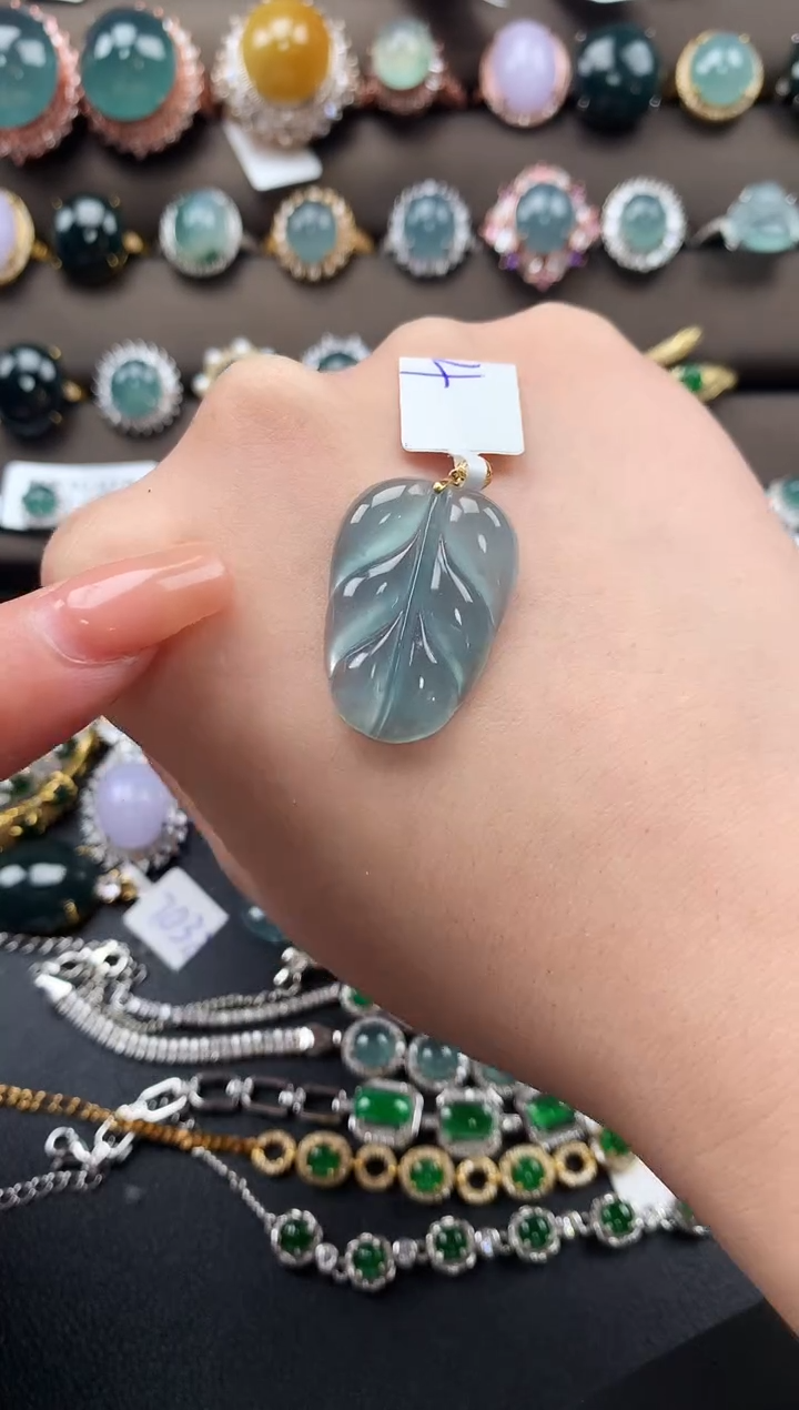 【闪购商品】翡翠戒指18K金镶嵌521412141