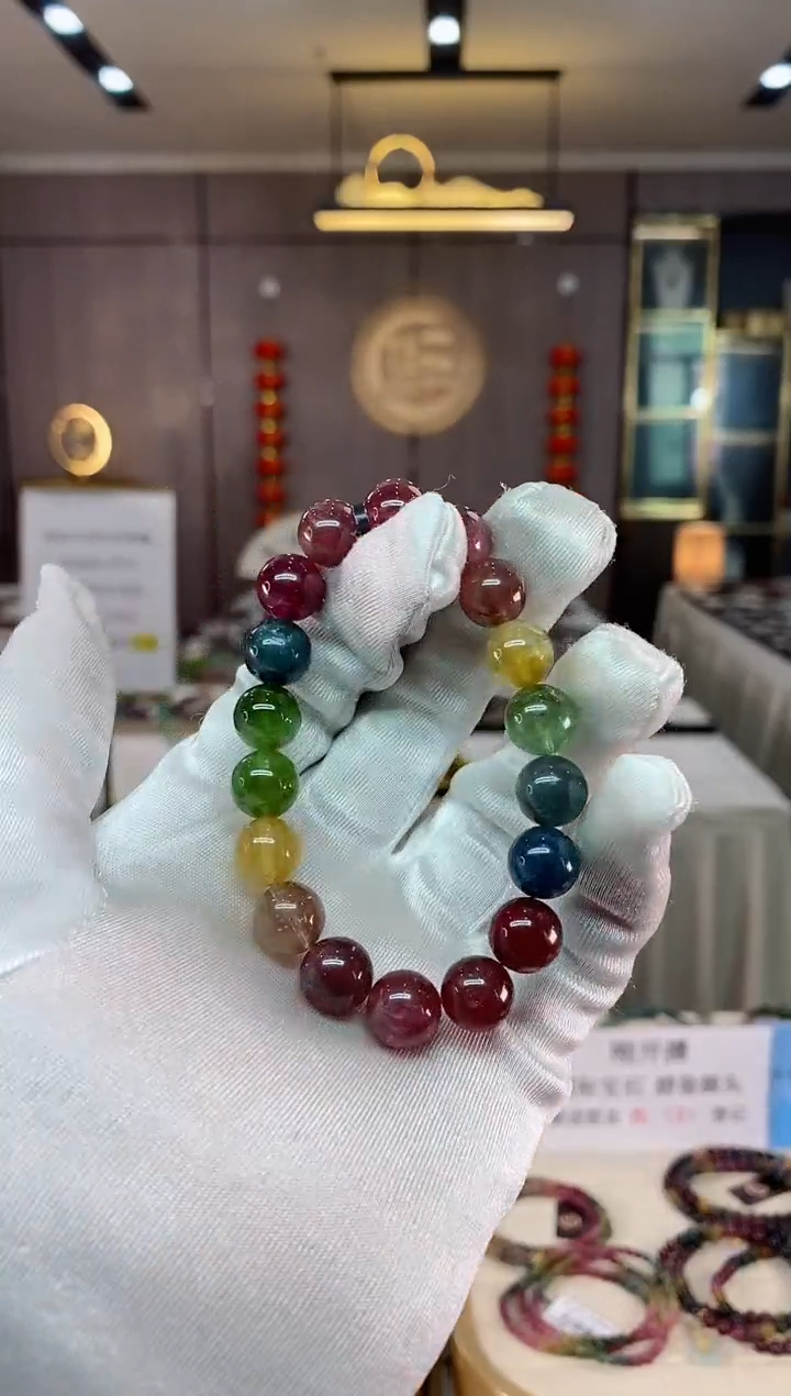 【闪购商品】碧玺单圈手串10mm+未镶嵌（多样性发一条）xion