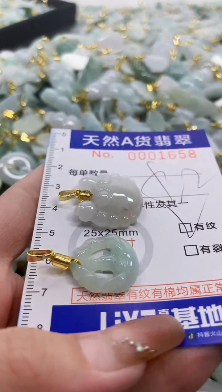 颈饰未镶嵌翡翠天然A货翡翠