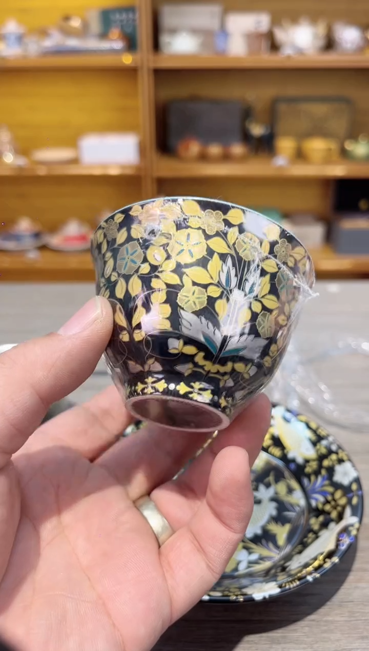 【闪购商品】金枝玉叶大银杯茶具