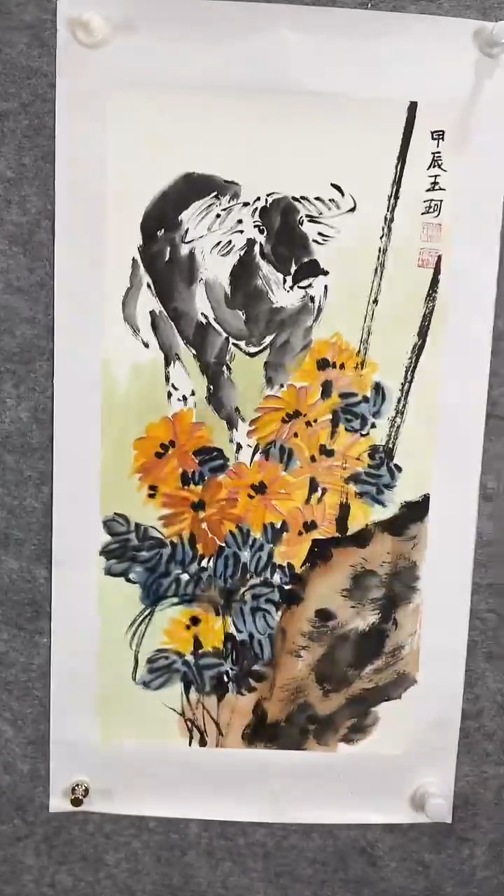 绘画玉珂老师手绘2平尺作品