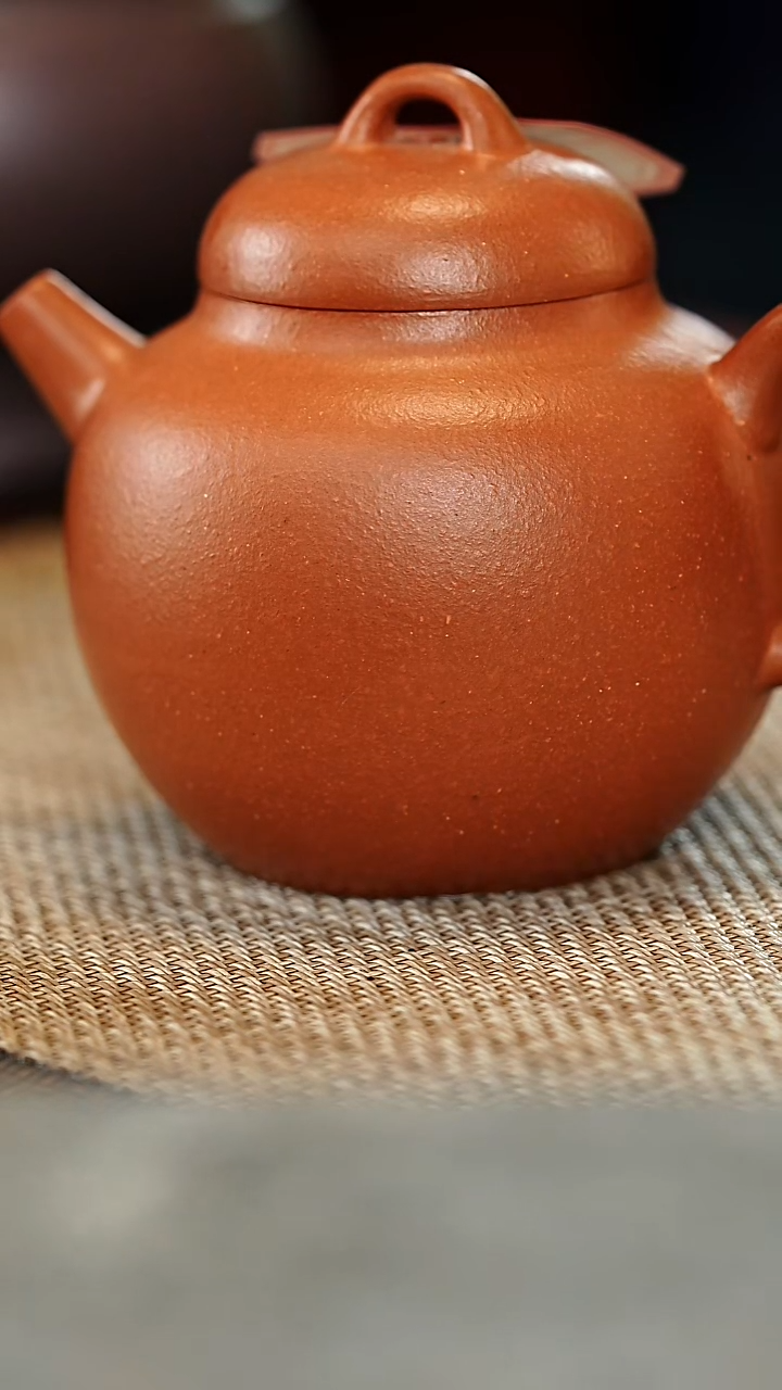 茶壶紫砂微瑕朱泥120容量