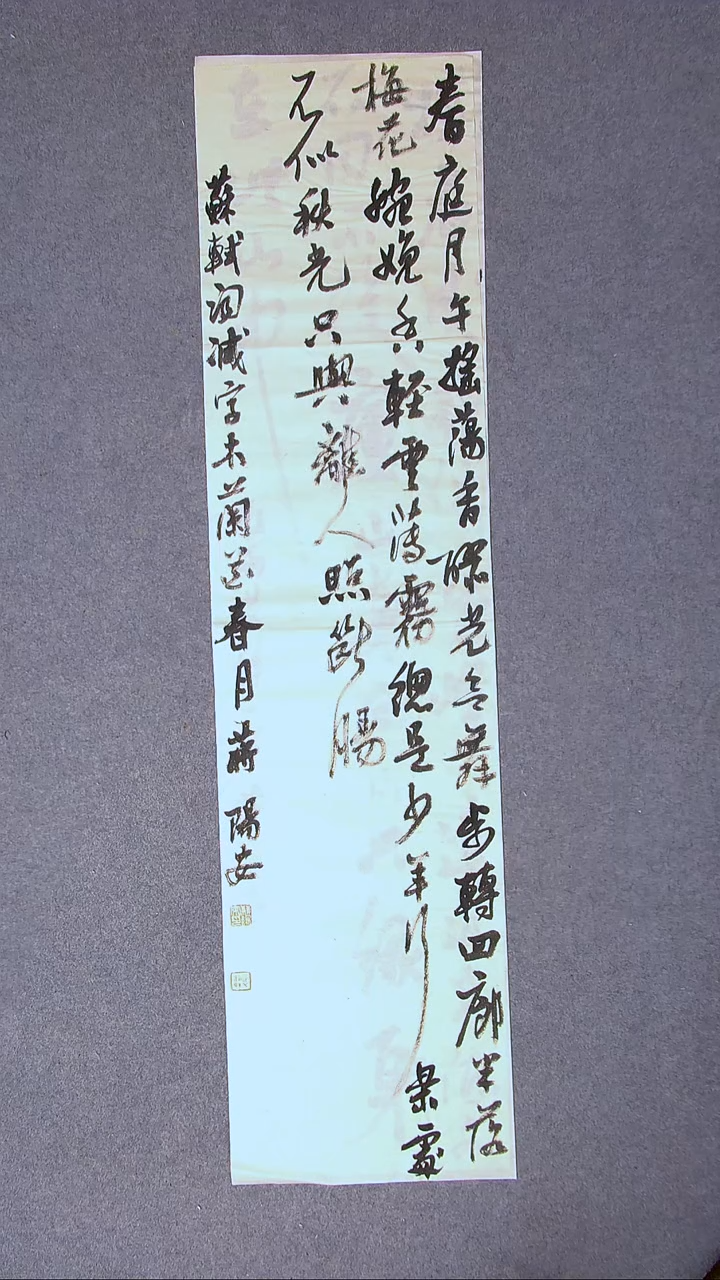 书法蒋阳安 陕西西安138*34四平尺