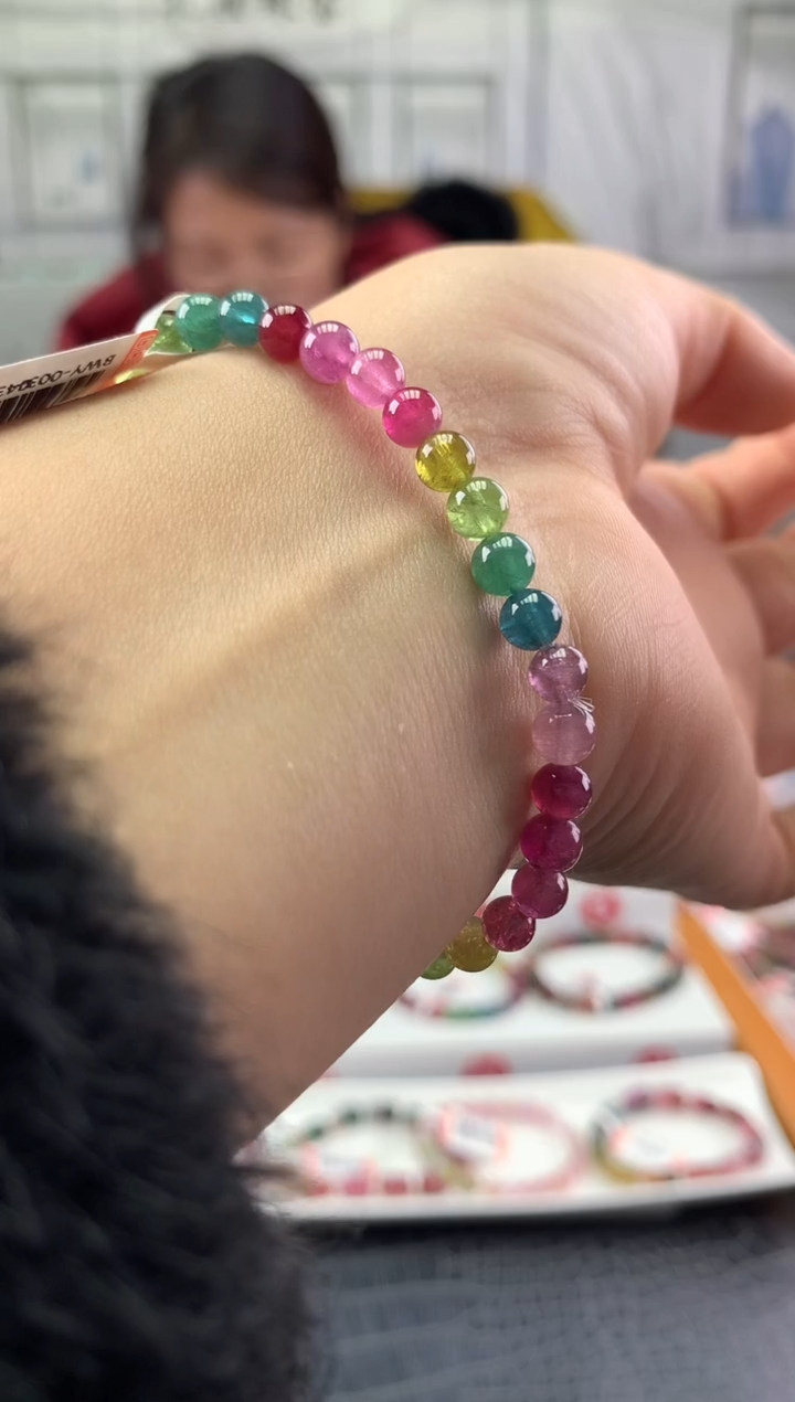 未镶嵌手串碧玺多样性发一条