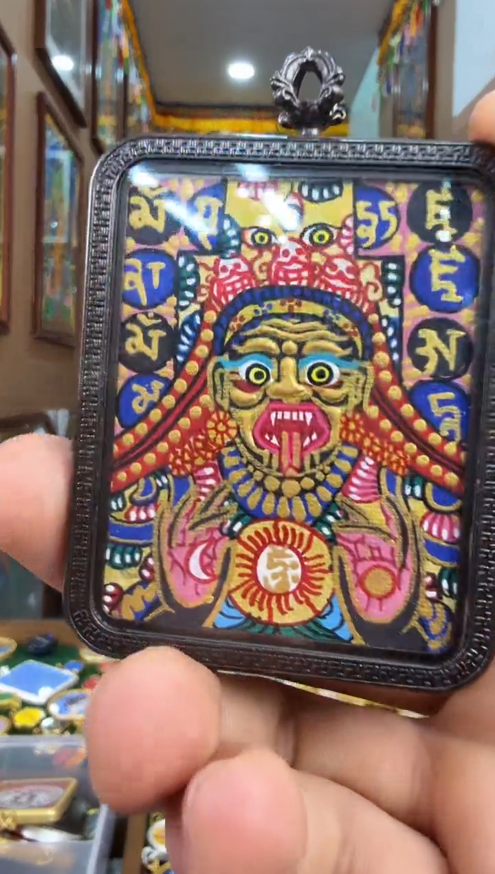 吊坠札老师-热贡纯手绘唐卡