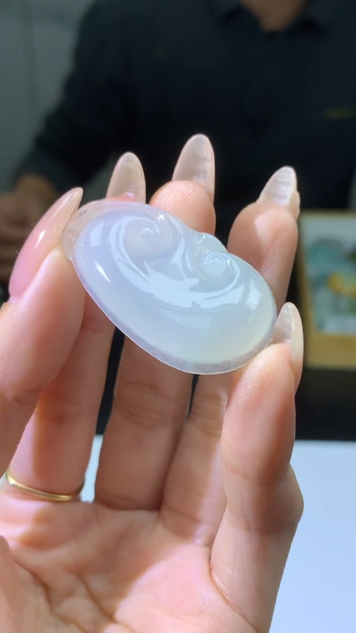 【闪购商品】定制翡翠未镶嵌002ee-毛货如意50