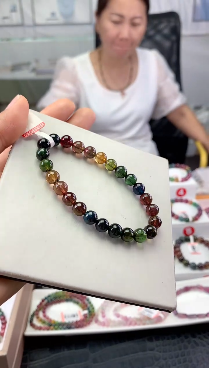 未镶嵌手串碧玺 多样性发一条