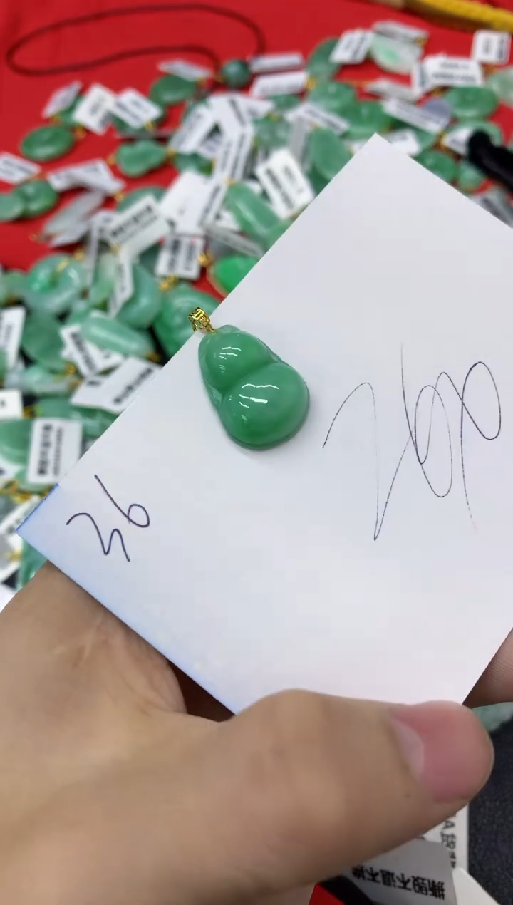 【闪购商品】翡翠颈饰18K金镶嵌1111111111