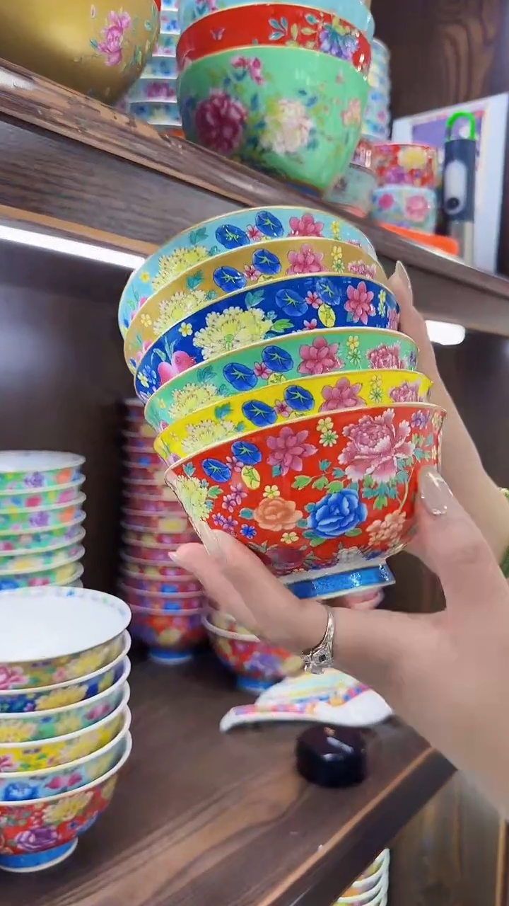 瓷片4.5英寸饭碗6个景德镇餐具