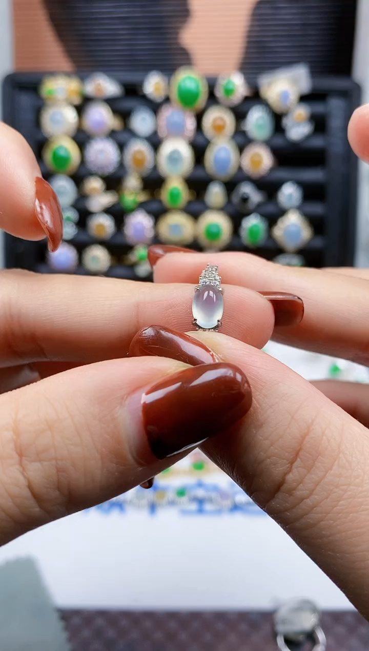 银S925镶嵌戒指翡翠16