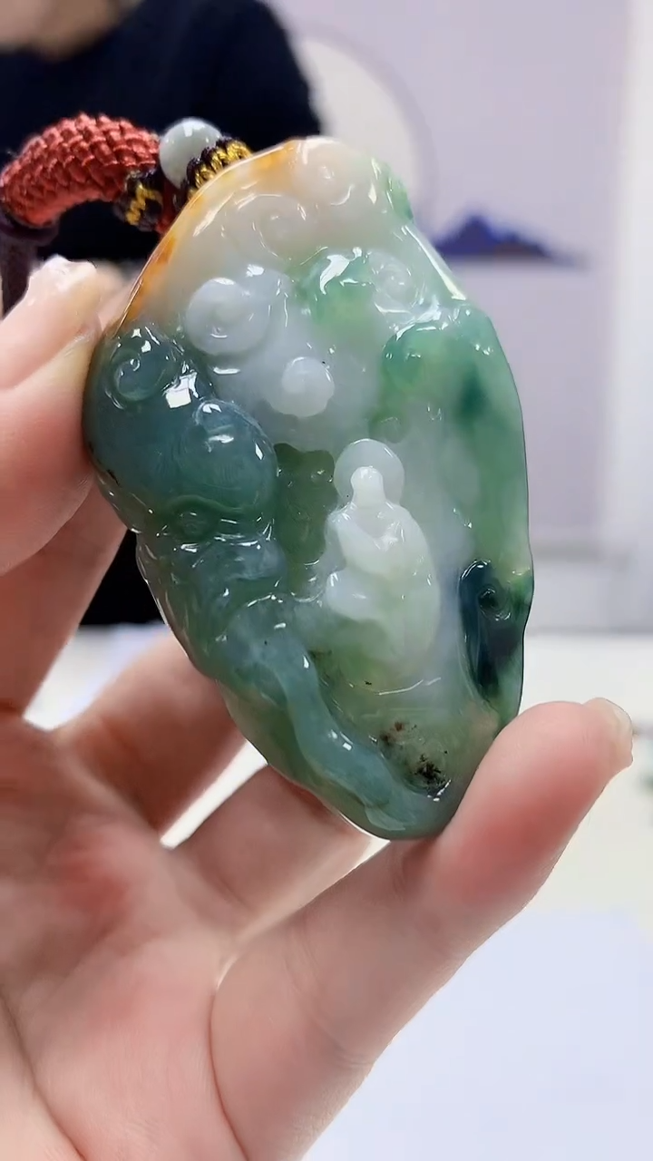 【闪购商品】定制翡翠未镶嵌4902ms-毛货60悟道