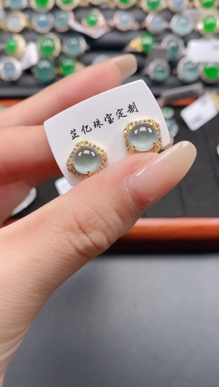 银S925镶嵌戒指翡翠1111111