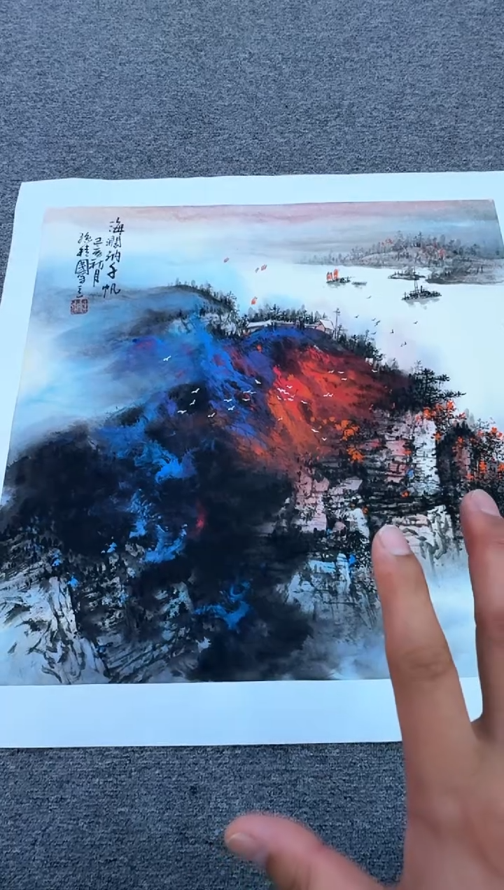 【闪购商品】国画孙桂国老师绘画作品，带合影证书17-12