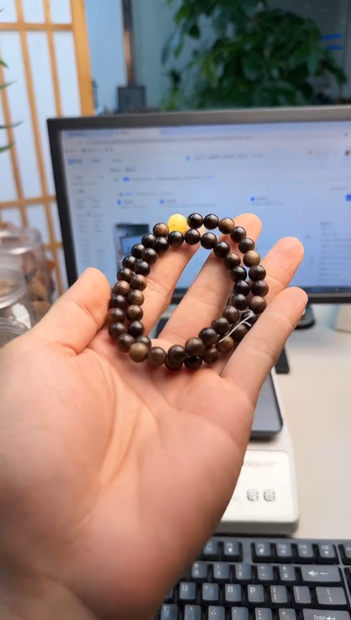 沉香手串都蓬天然沉香