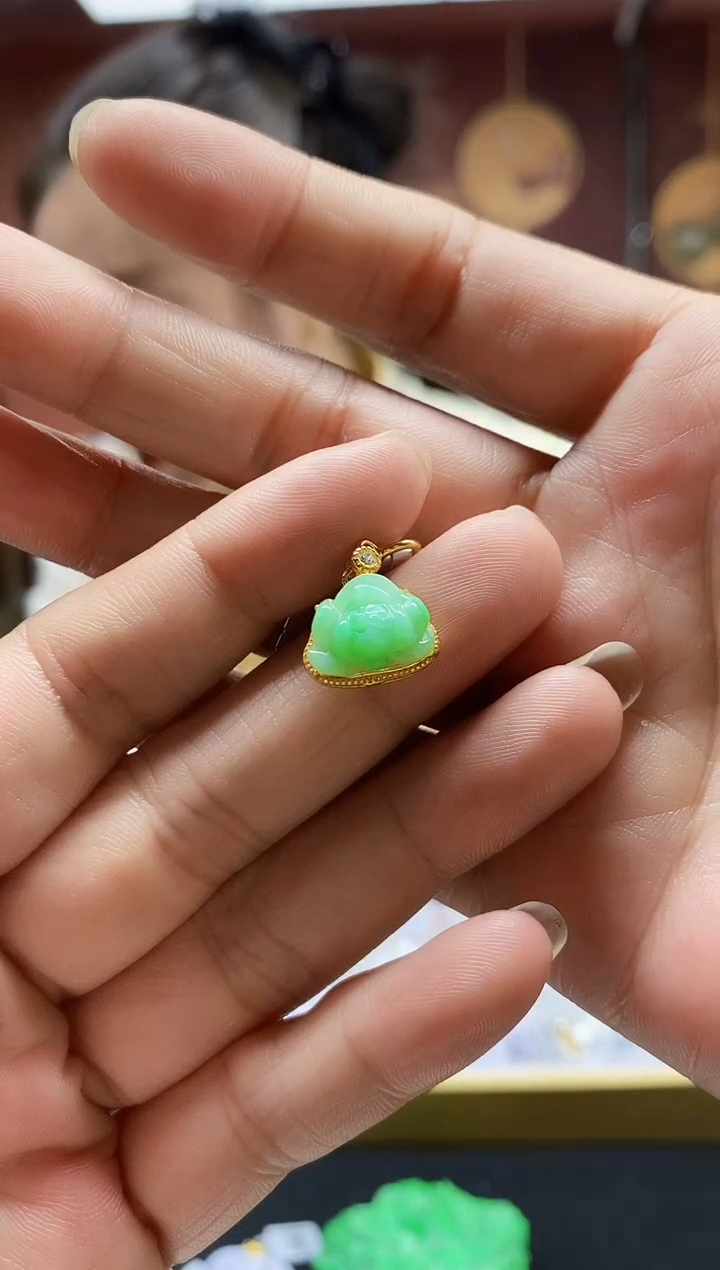 颈饰未镶嵌翡翠翡翠吊坠