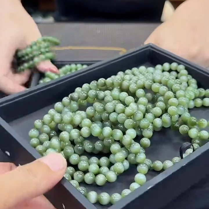 【老郑家】和田玉手串 约7+mm （多样性发一件）