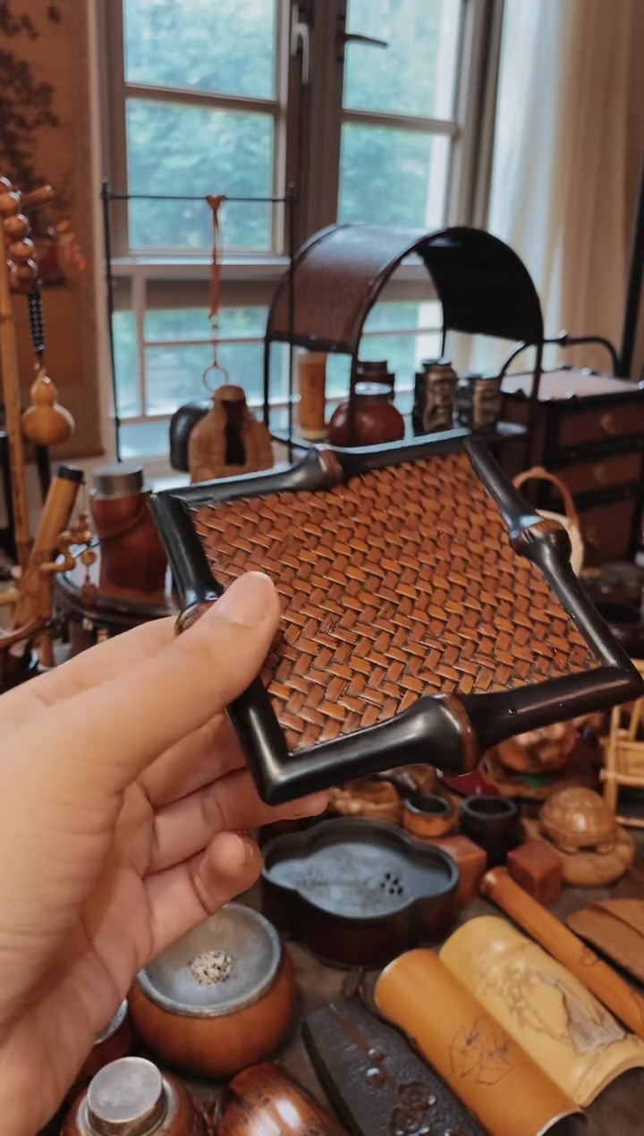 筇竹竹编精品杯垫