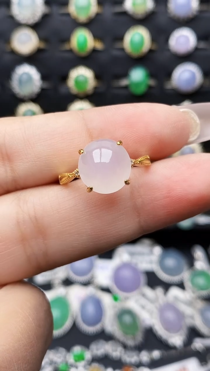 银S925镶嵌戒指翡翠1401