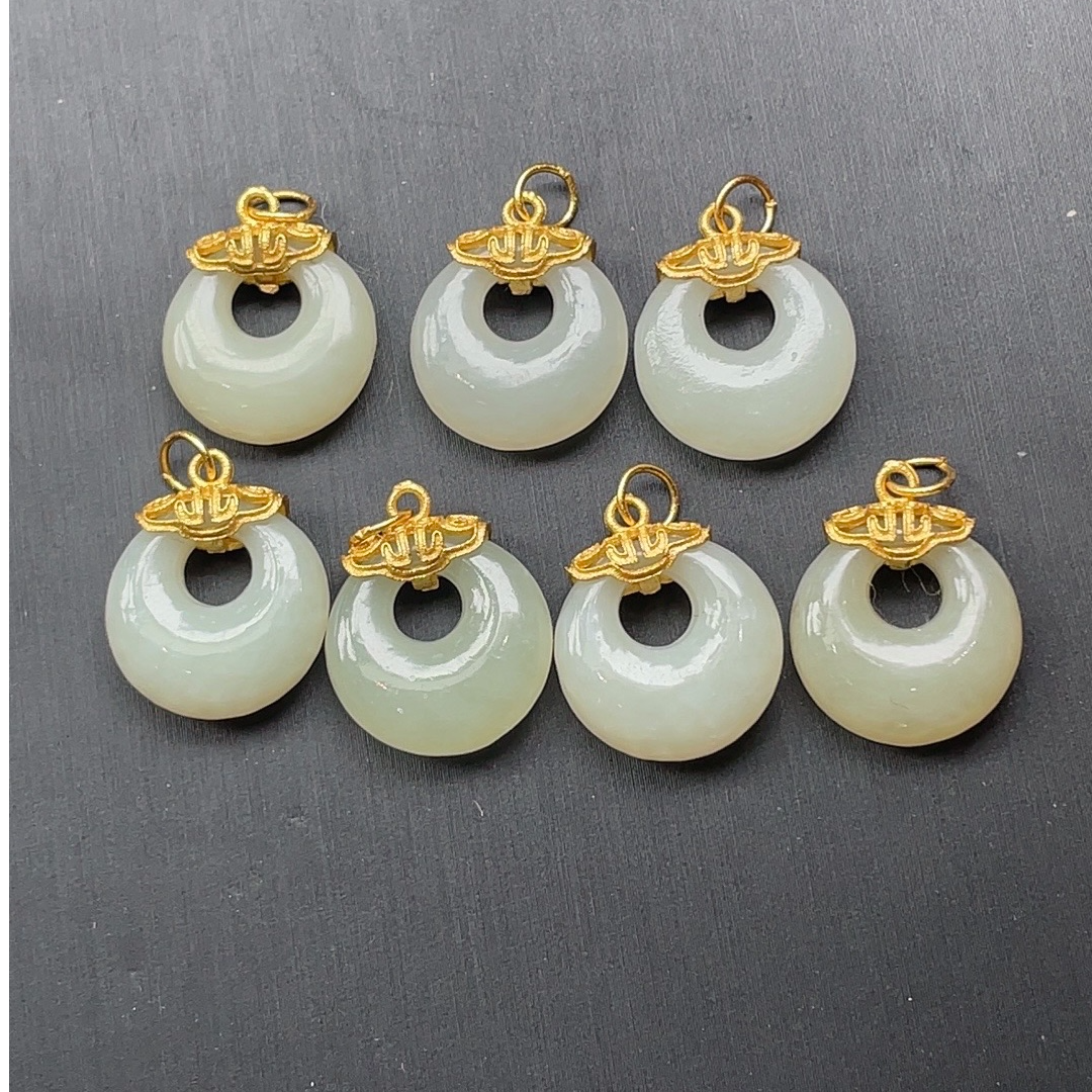 天然和田玉吊坠s925银镶嵌