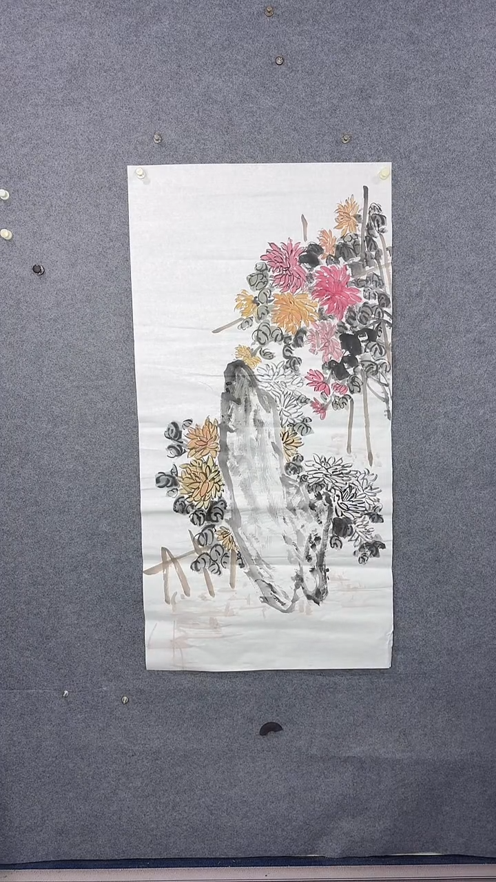 国画136*68吴铁成作品
