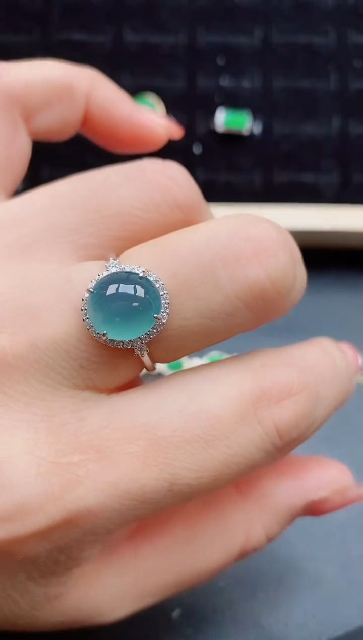 【闪购商品】翡翠戒指银S925镶嵌1212