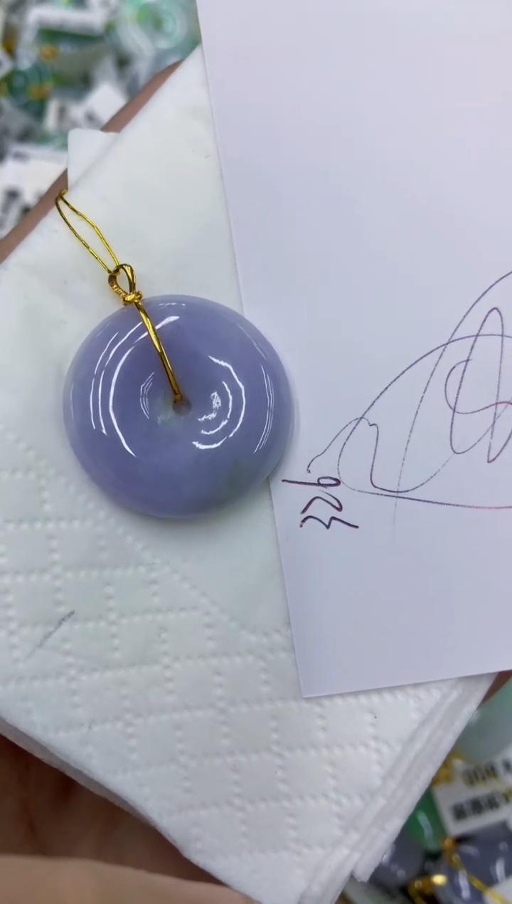 颈饰18K金镶嵌翡翠11111111111