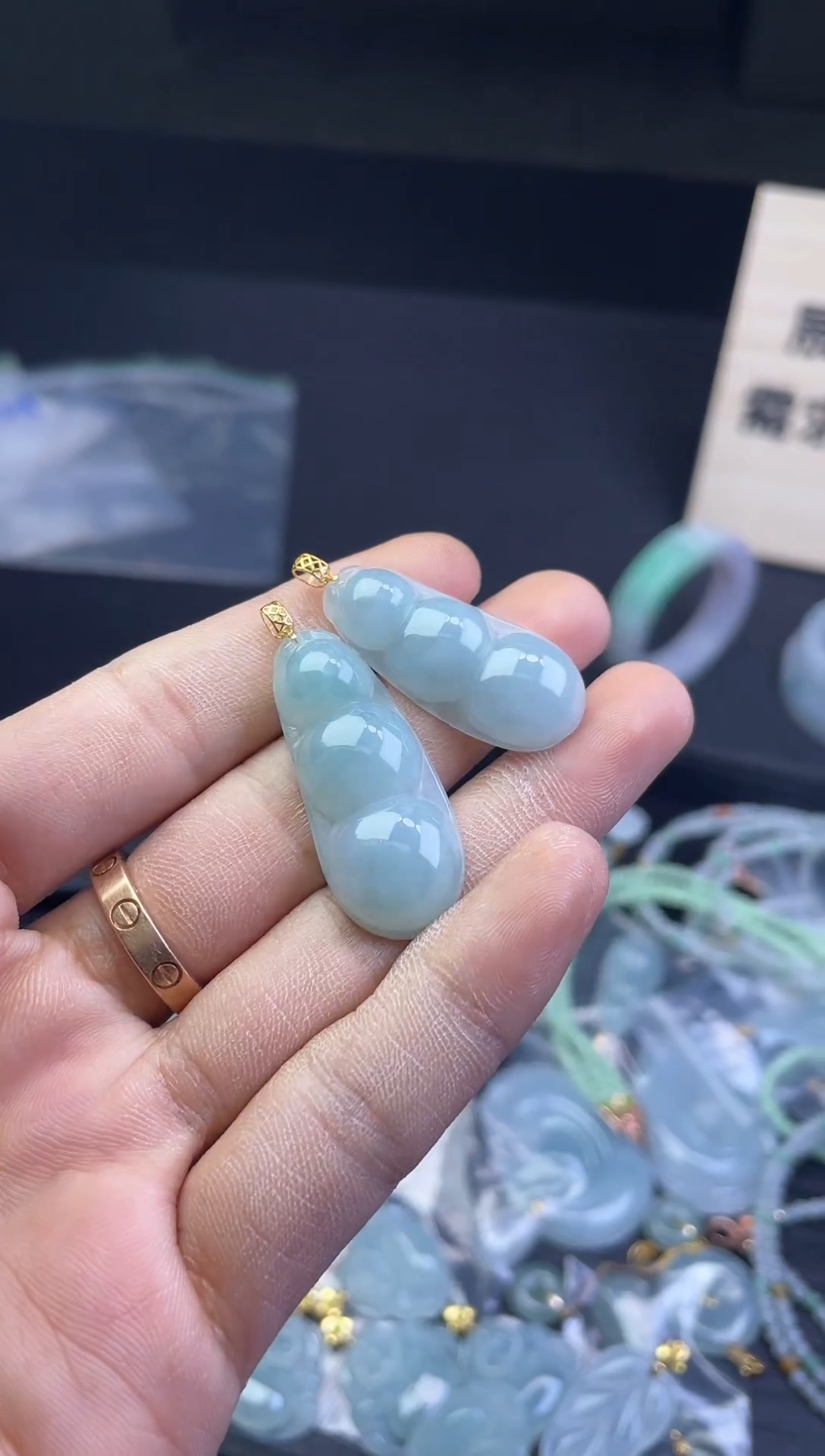 【闪购商品】翡翠颈饰未镶嵌多样性发其一  福豆