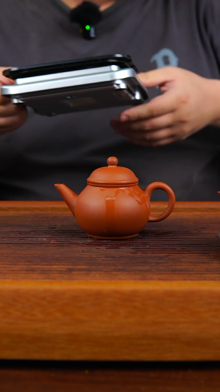 茶壶紫砂红泥芭乐壶127CC