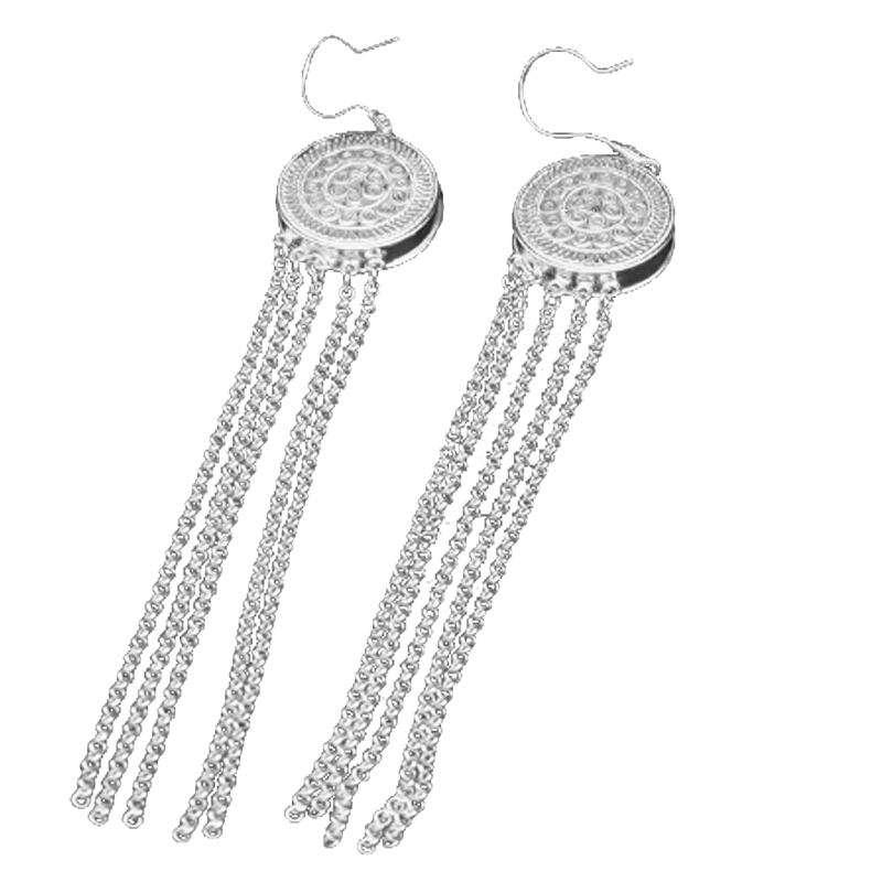 足银耳饰 在雨中/银饰耳饰