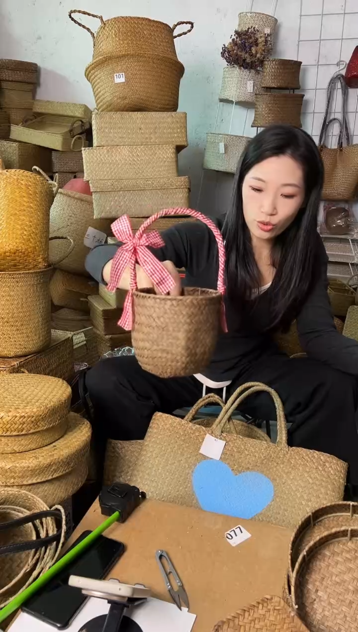 草编草编包/草编收纳盒微瑕疵