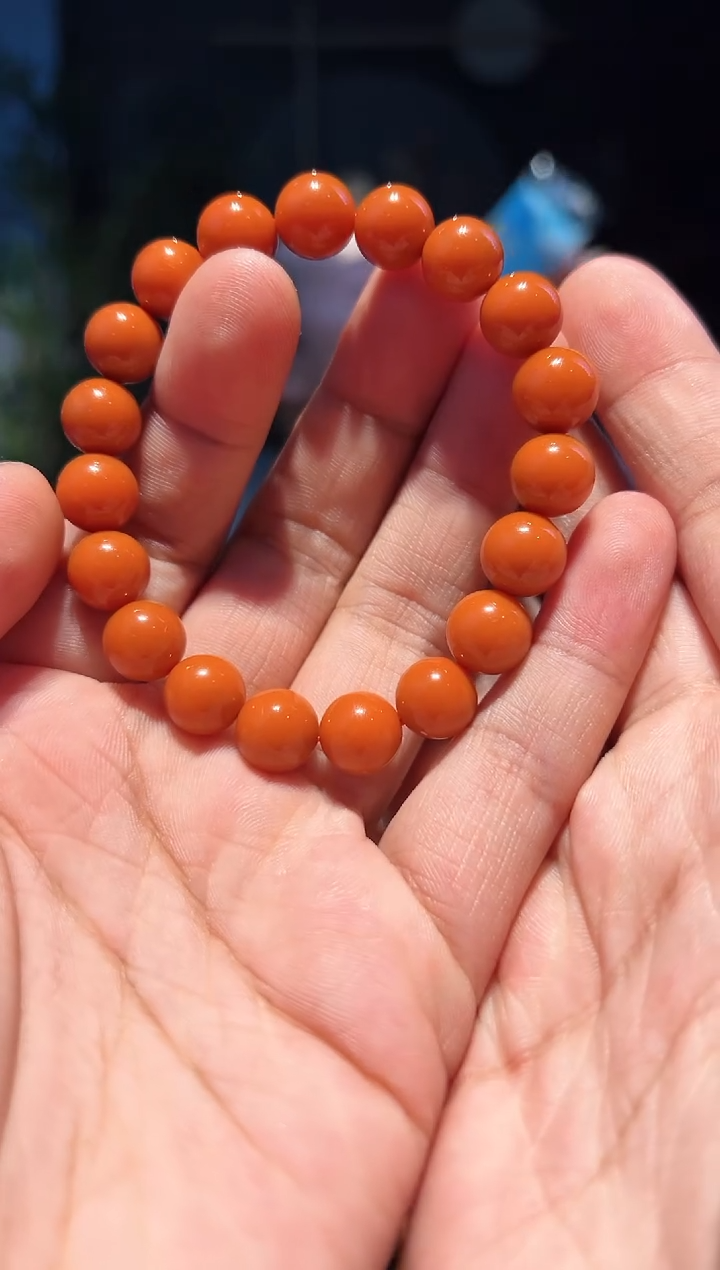 【闪购商品】南红玛瑙手串未镶嵌10+(柿1000)