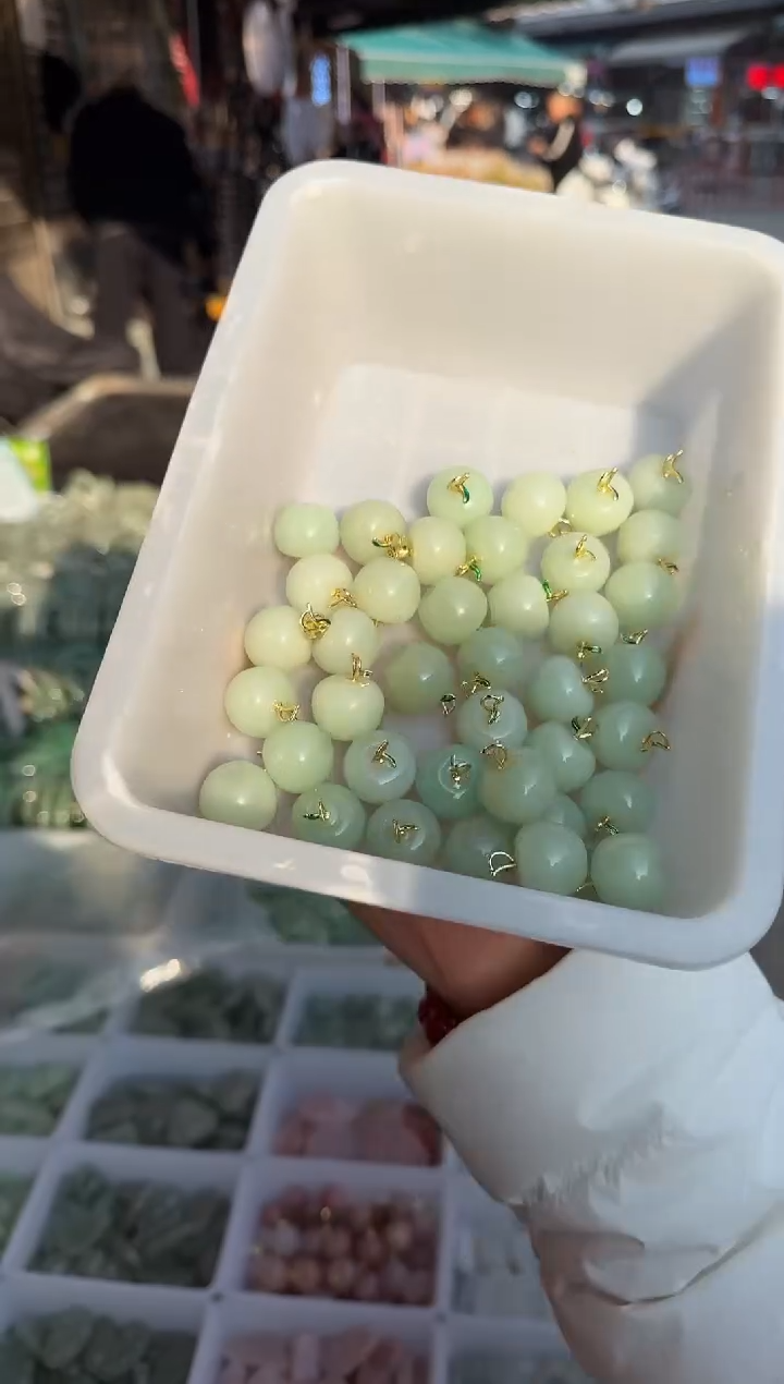 颈饰合金石英质玉东陵玉小苹果多样性发其一