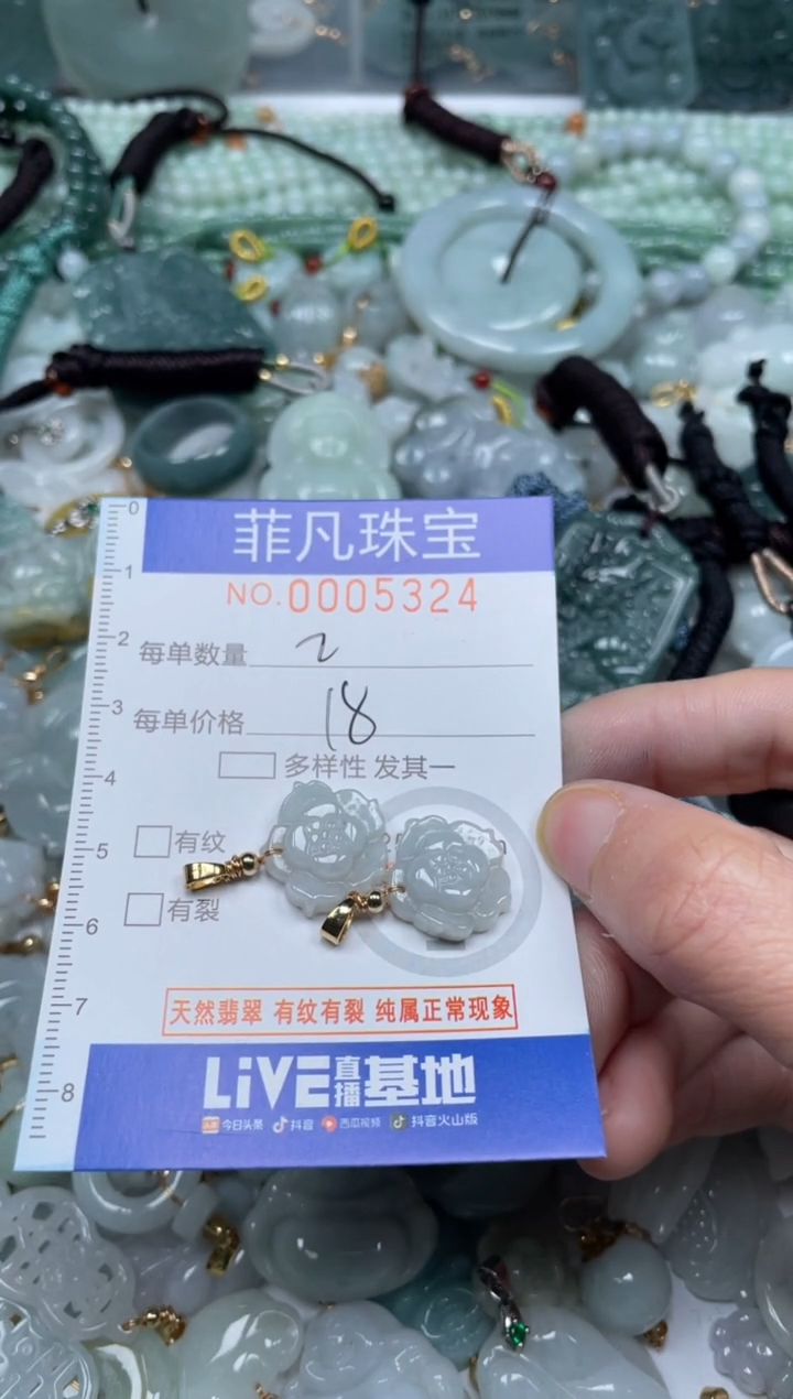 【闪购商品】翡翠颈饰未镶嵌00..5324