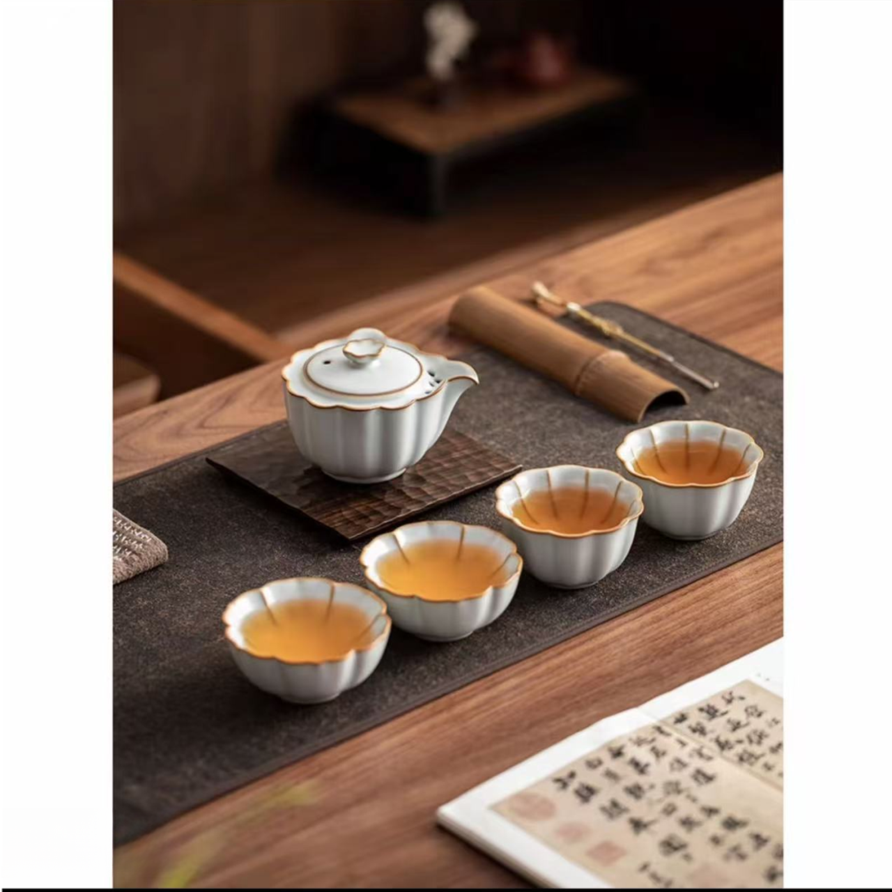 ys1568-梵汝山坊荣宝斋手抓旅行茶具套组