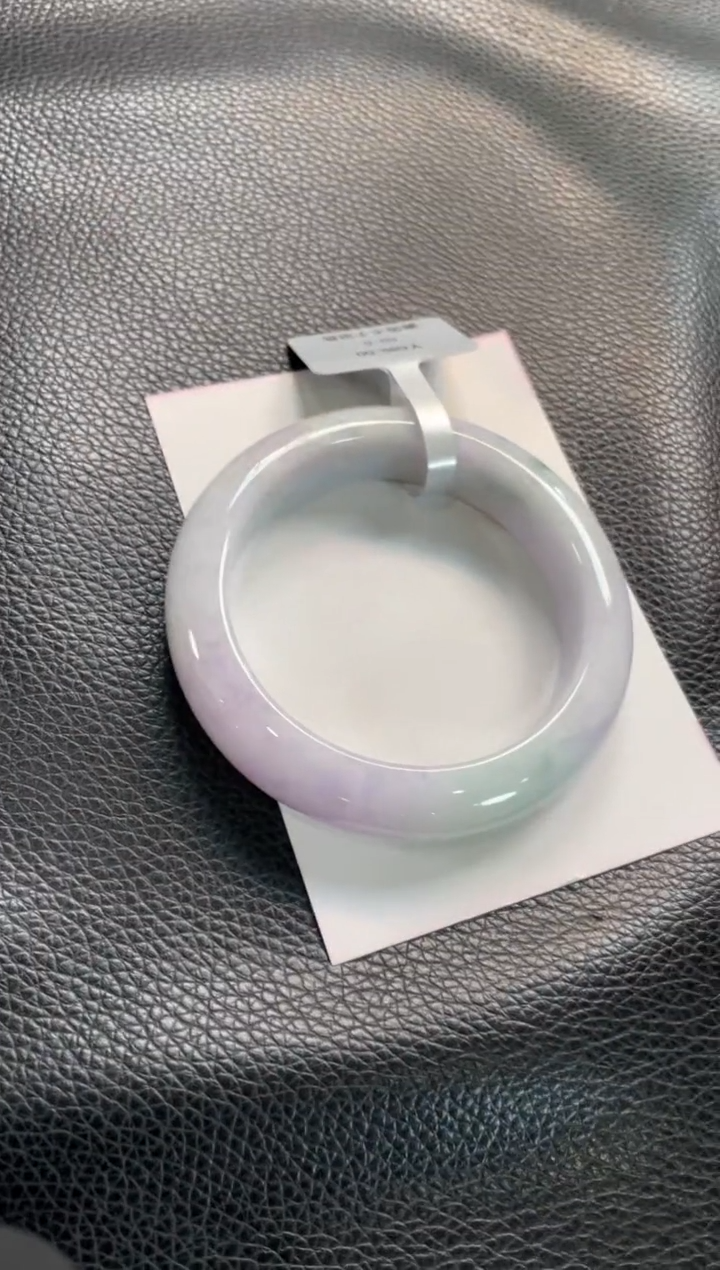 未镶嵌手镯翡翠63号链接 有纹裂 55正圈