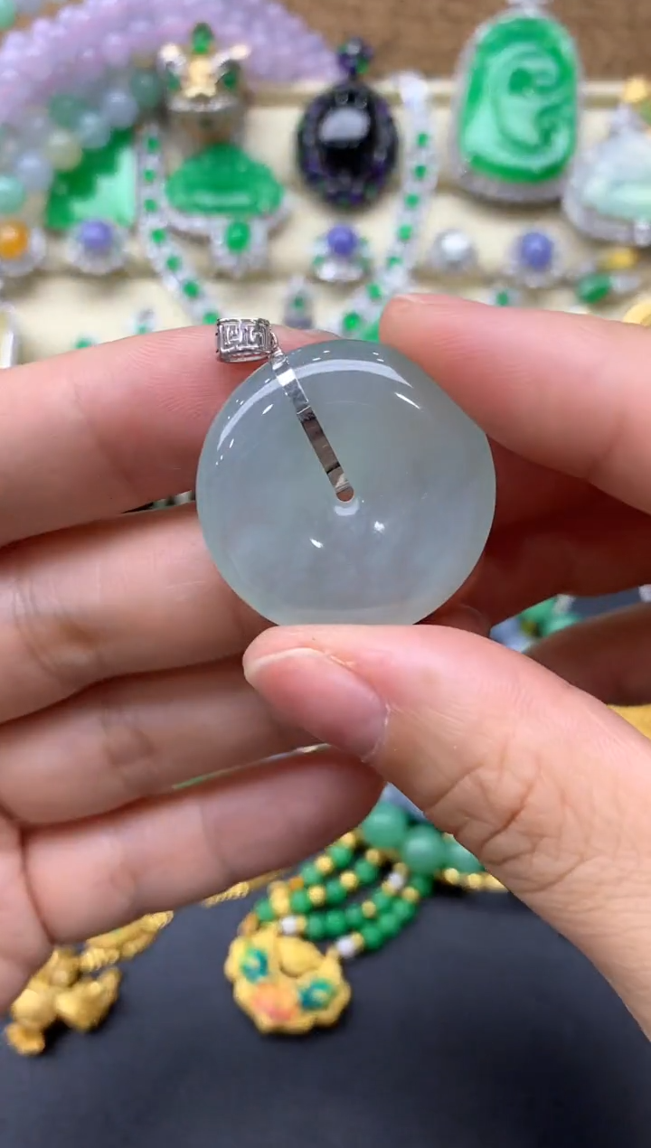 【闪购商品】翡翠颈饰18K金镶嵌388-中国好珍宝