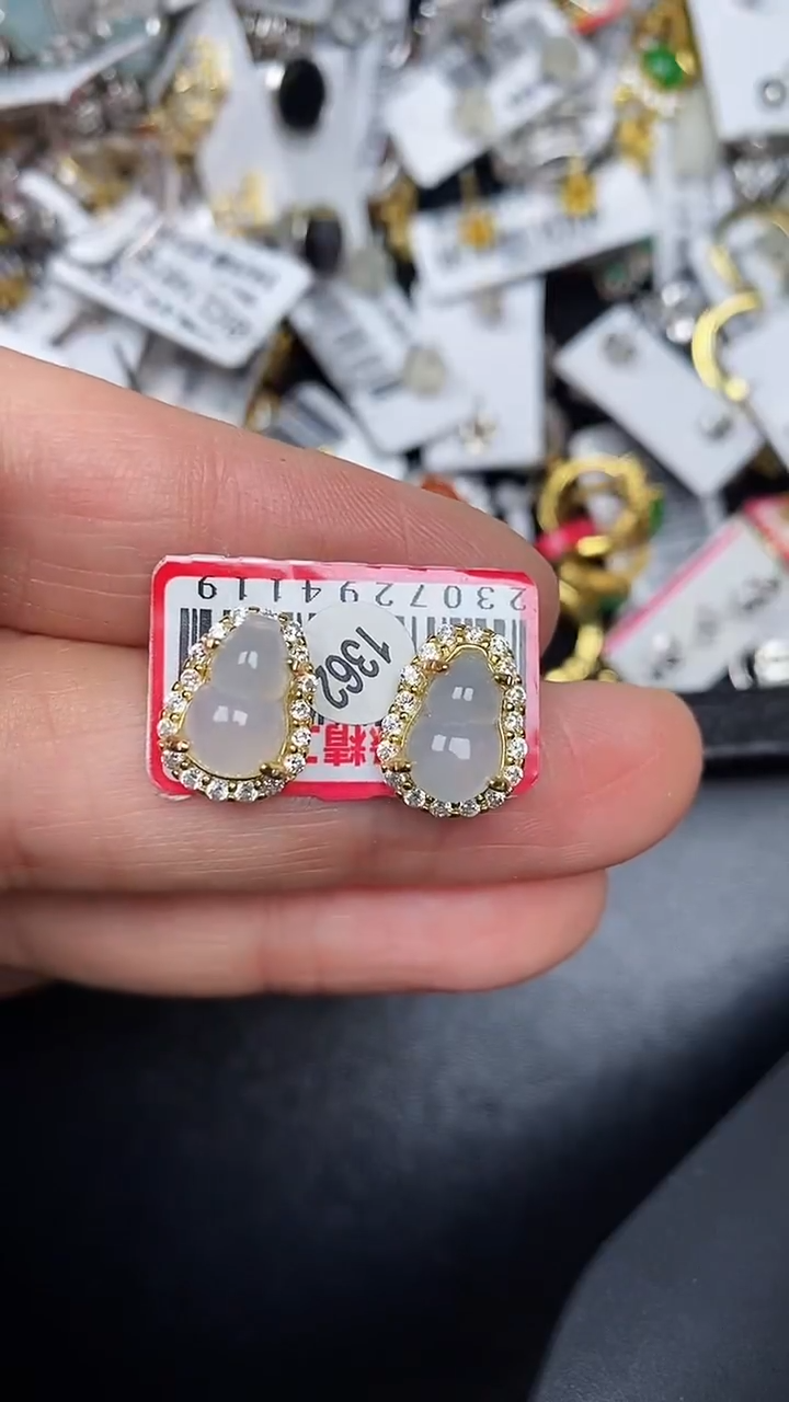 银S925镶嵌戒指翡翠1350