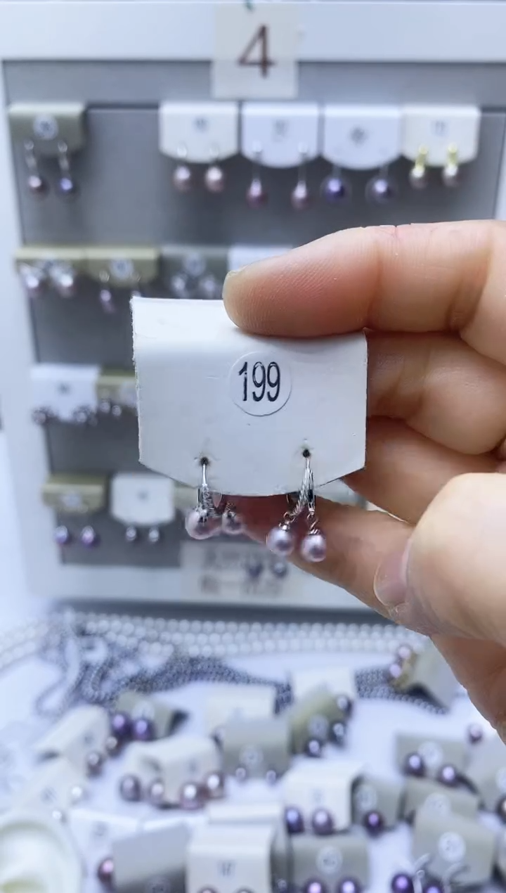 【闪购商品】淡水珍珠耳饰银S925镶嵌199